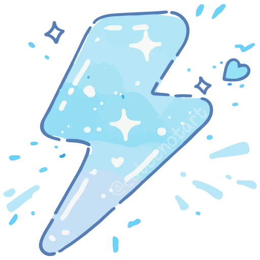 ⚡️ Стикер «голубой шепот» для Telegram