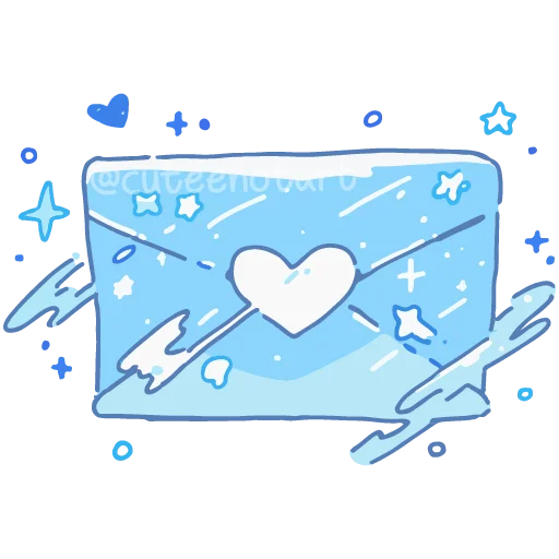 ✉️ Стикер «голубой шепот» для Telegram