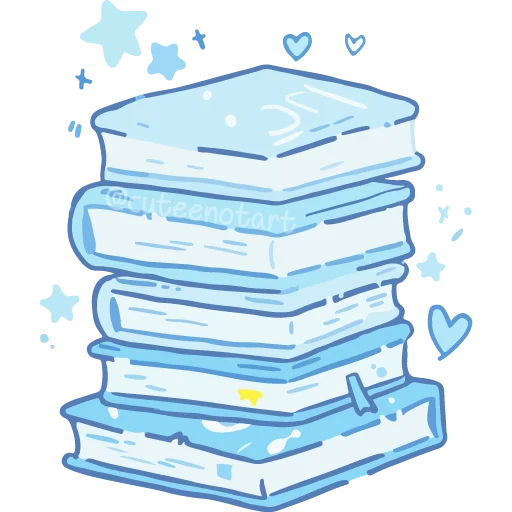 📚 Стикер «голубой шепот» для Telegram