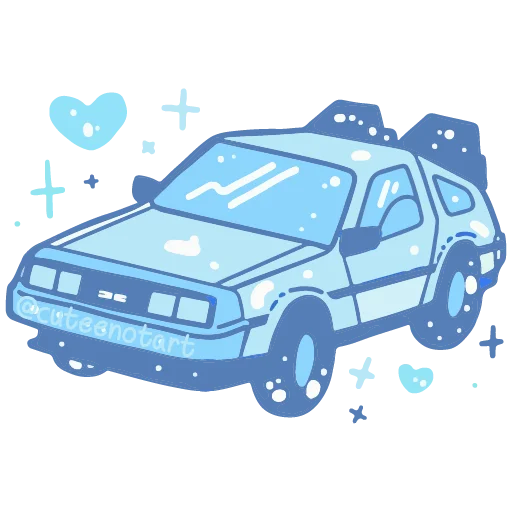 🚘 Стикер «голубой шепот» для Telegram