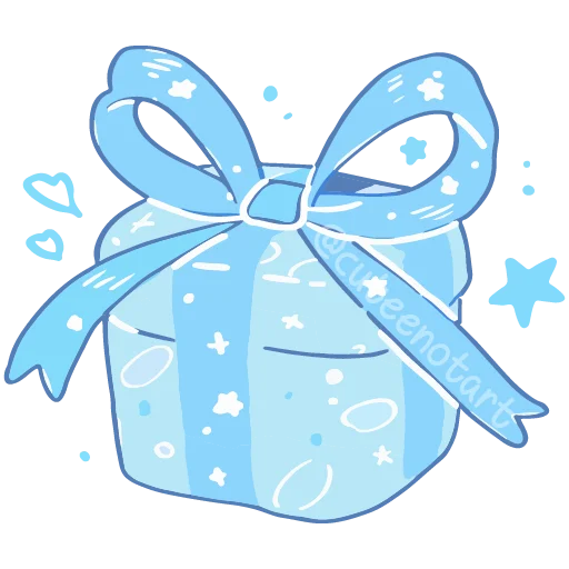 🎁 Стикер «голубой шепот» для Telegram