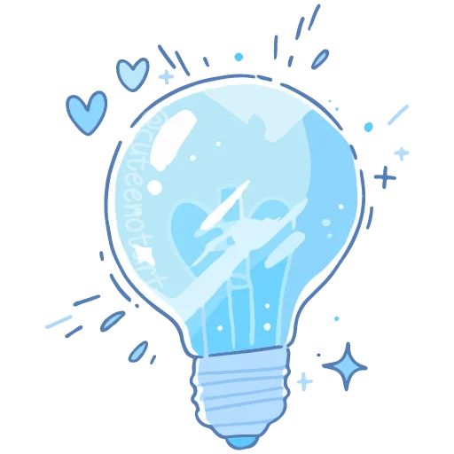💡 Стикер «голубой шепот» для Telegram