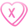 💗 Эмодзи «Английские буквы в сердечках» для Telegram