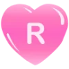 💗 Эмодзи «Английские буквы в сердечках» для Telegram
