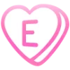 💗 Эмодзи «Английские буквы в сердечках» для Telegram