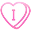 💗 Эмодзи «Английские буквы в сердечках» для Telegram