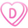 💗 Эмодзи «Английские буквы в сердечках» для Telegram