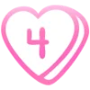 💗 Эмодзи «Английские буквы в сердечках» для Telegram