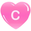 💗 Эмодзи «Английские буквы в сердечках» для Telegram