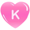 💗 Эмодзи «Английские буквы в сердечках» для Telegram