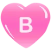 💗 Эмодзи «Английские буквы в сердечках» для Telegram