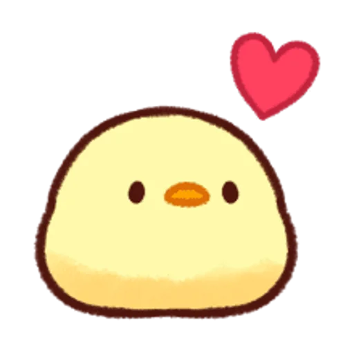 ❤️ Стикер «Soft and Cute Chicks Feelings» для Telegram