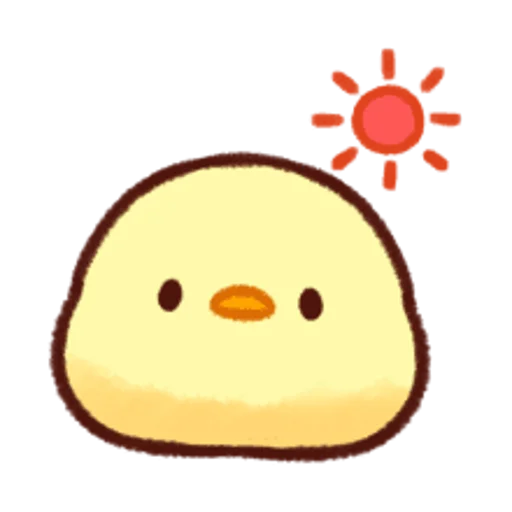 ☀️ Стикер «Soft and Cute Chicks Feelings» для Telegram