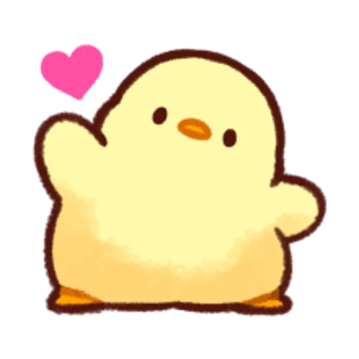 💕 Стикер «Soft and Cute Chicks Feelings» для Telegram