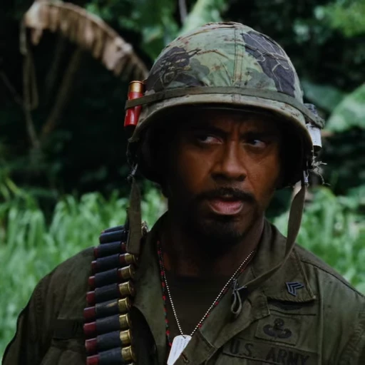😑 Стикер «Tropic Thunder» для Telegram
