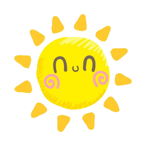 🌞 Стикер «Солнышки» для Telegram