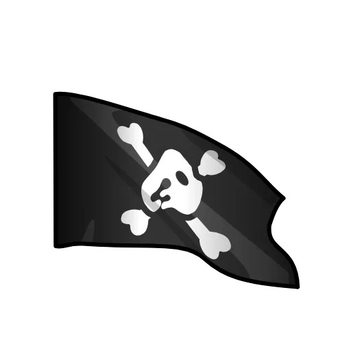 🏴‍☠️ Стикер «Apple» для Telegram