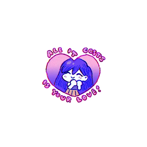 ♥️ Стикер «some OMORI» для Telegram