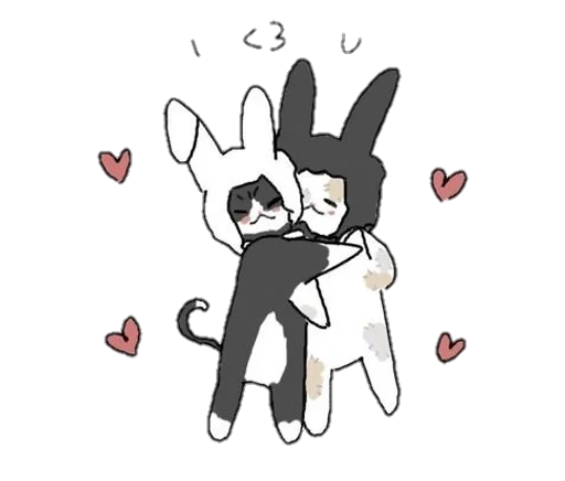 🤍 Стикер «loveee» для Telegram