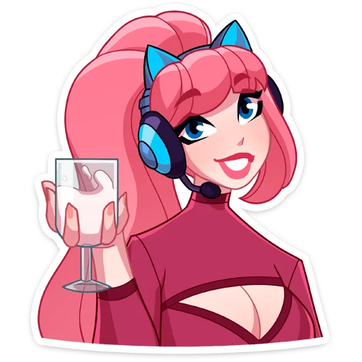 🍷 Стикер «Сонечка» для Telegram
