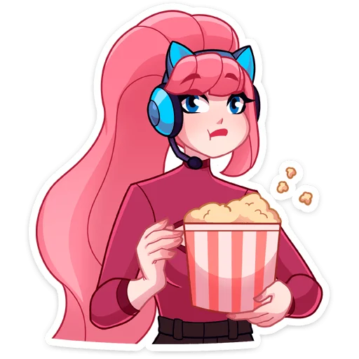 🍿 Стикер «Сонечка» для Telegram