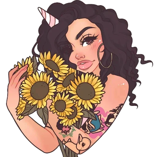 🌻 Стикер «??‍Sonia Stegemann??‍» для Telegram
