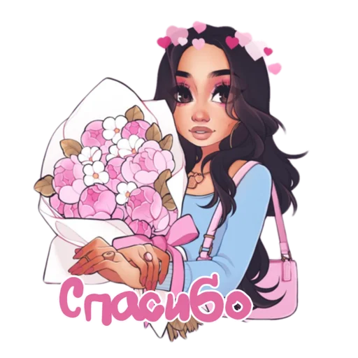 💕 Стикер «Girly pack» для Telegram