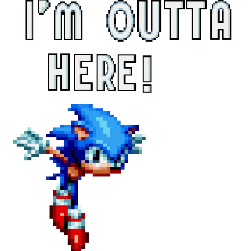 👋 Стикер «Sonic Mania» для Telegram