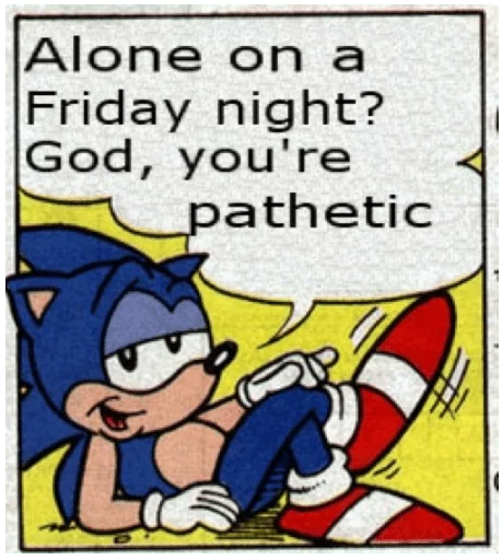 😏 Стикер «Sonic Trash» для Telegram