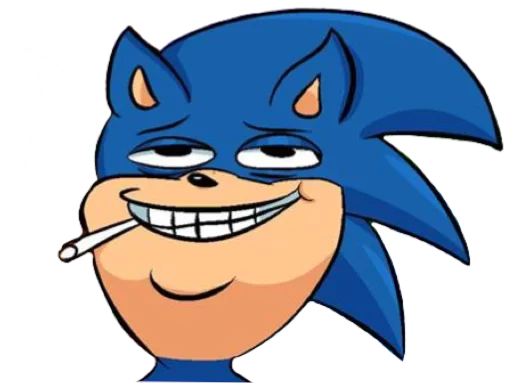 🤤 Стикер «Sonic Trash» для Telegram