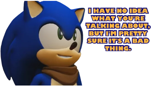 😀 Стикер «Sonic Trash» для Telegram