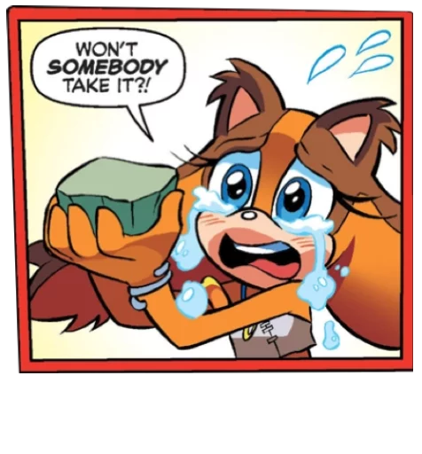 😭 Стикер «Sonic Trash» для Telegram