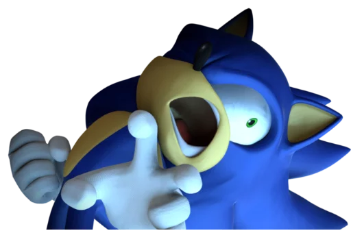 😵 Стикер «Sonic Trash» для Telegram