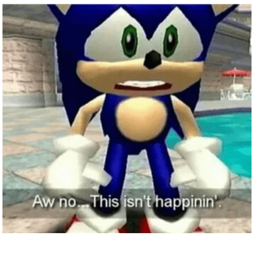 😰 Стикер «Sonic Trash» для Telegram