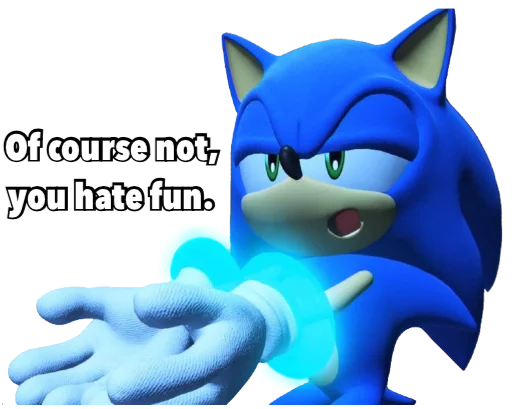 😑 Стикер «Sonic Trash» для Telegram