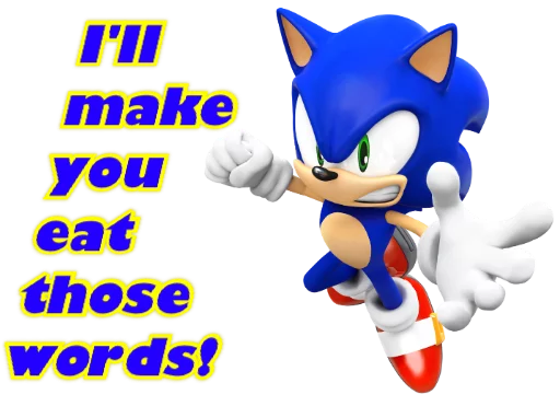 😡 Стикер «Sonic Trash» для Telegram