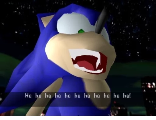 😹 Стикер «Sonic Trash» для Telegram
