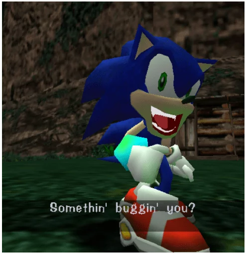 😺 Стикер «Sonic Trash» для Telegram