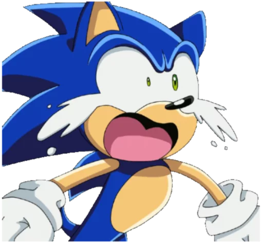 😭 Стикер «Sonic Trash» для Telegram