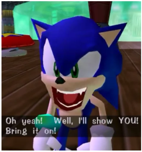 👹 Стикер «Sonic Trash» для Telegram