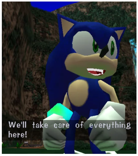 😀 Стикер «Sonic Trash» для Telegram