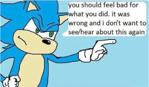😠 Стикер «Sonic Trash» для Telegram