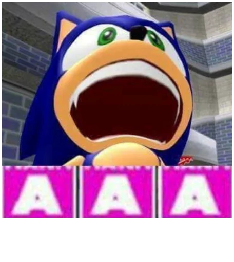 😱 Стикер «Sonic Trash» для Telegram