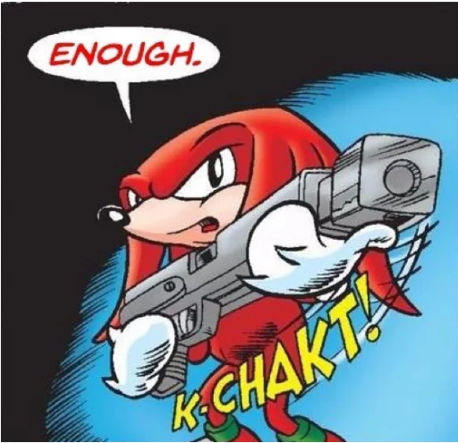 😠 Стикер «Sonic Trash» для Telegram