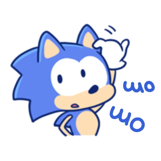 🤨 Стикер «Sonic Cute Emoji UA» для Telegram