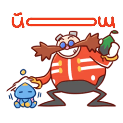 👍 Стикер «Sonic Cute Emoji UA» для Telegram