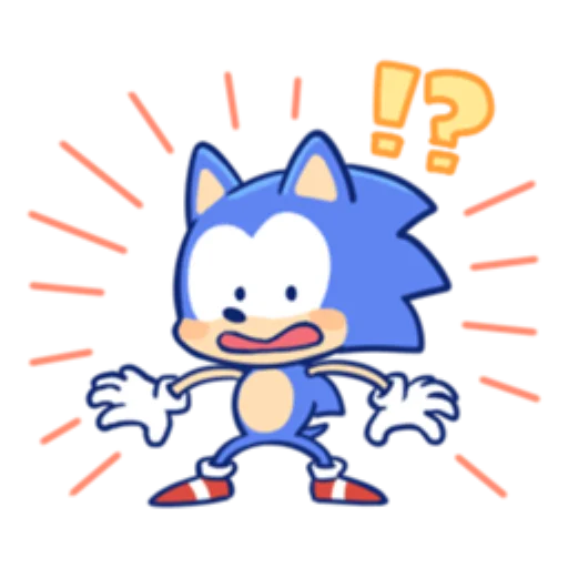 😱 Стикер «Sonic Cute Emoji UA» для Telegram