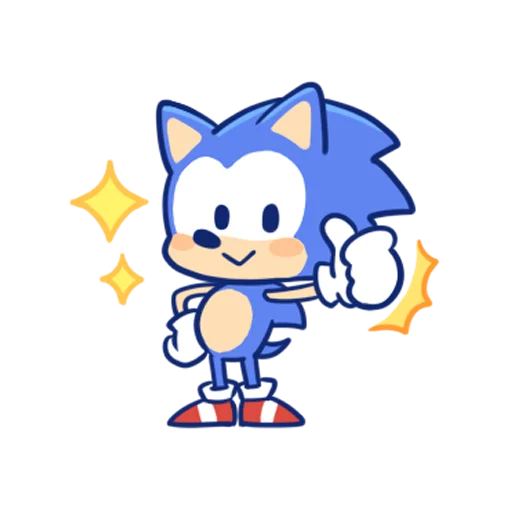 Стикерпак Sonic Cute Emoji для Telegram