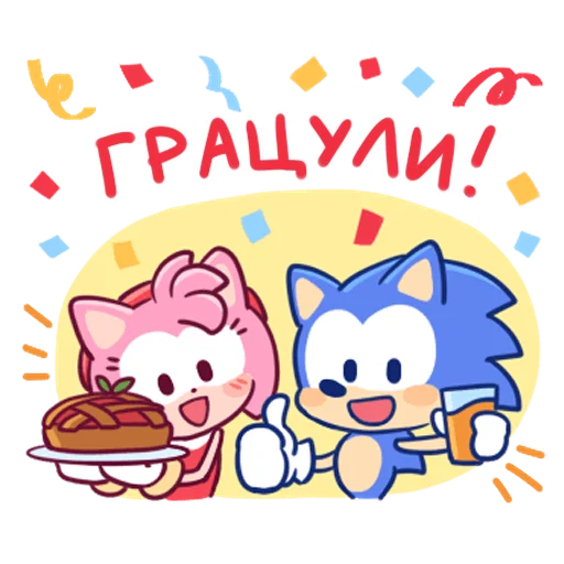 👍 Стикер «Sonic Cute Emoji» для Telegram