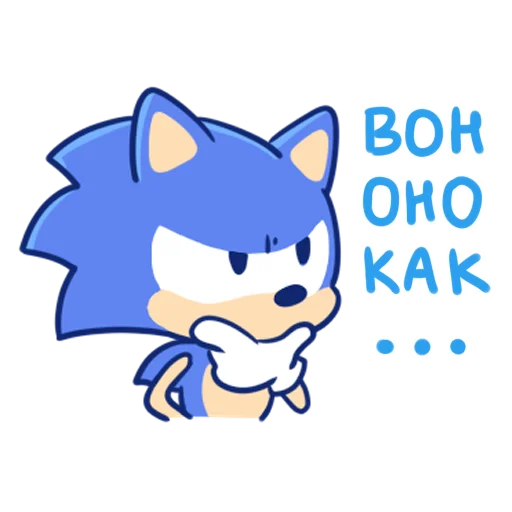😗 Стикер «Sonic Cute Emoji» для Telegram